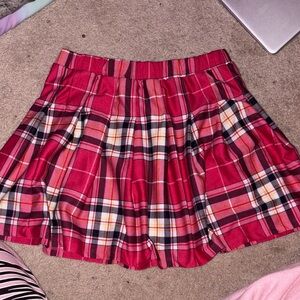 Plaid pink Skirt